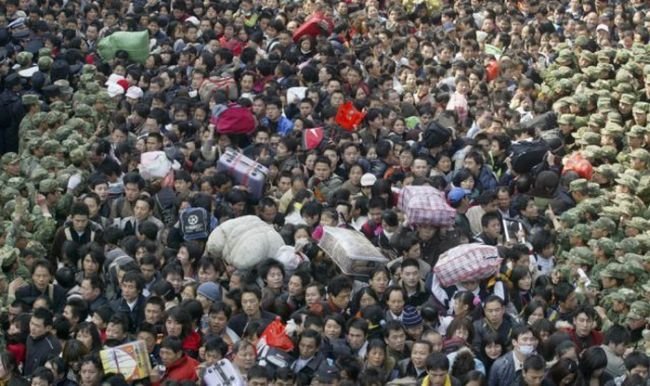 Millions of people are returning home for the weekend, China