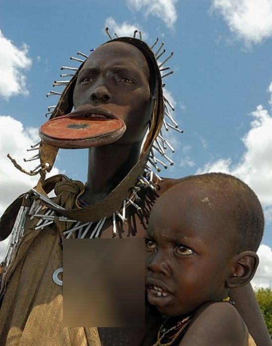 Mursi tribe in Ethiopia