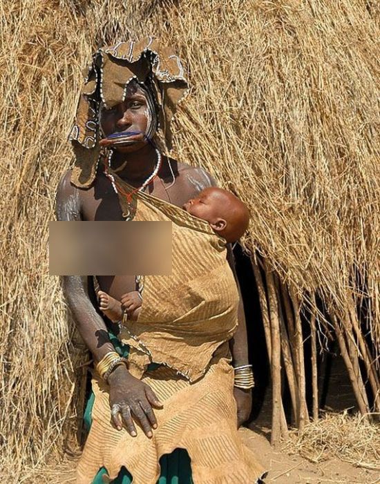 Mursi tribe in Ethiopia