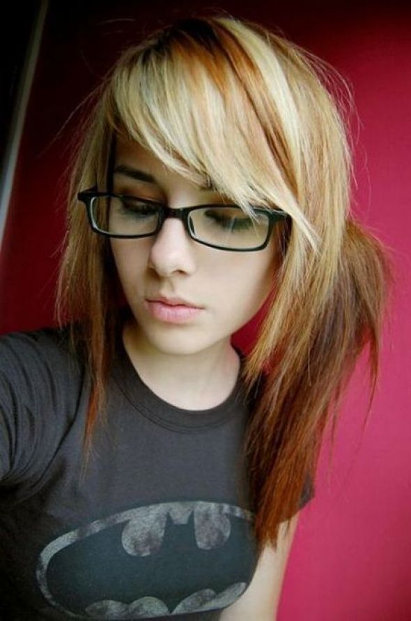 girl with glasses