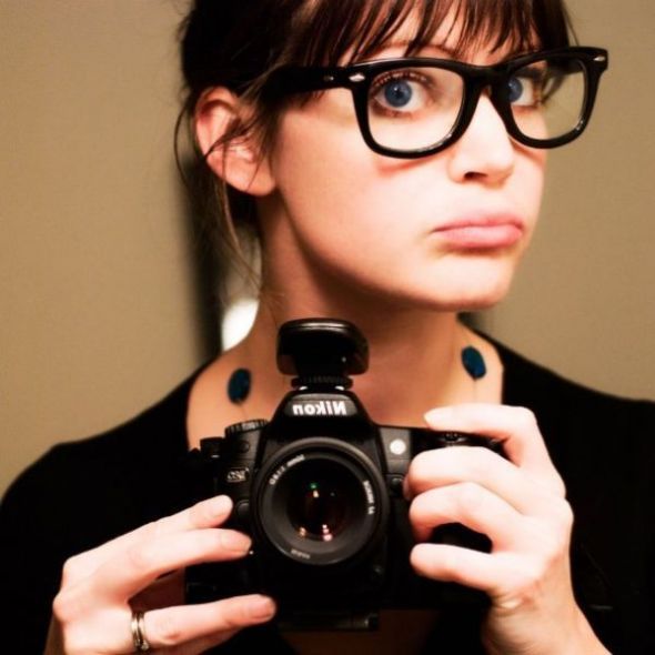 girl with glasses