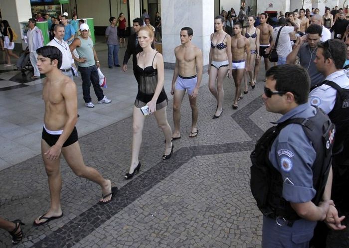 Day of the underwear, New York City, United States