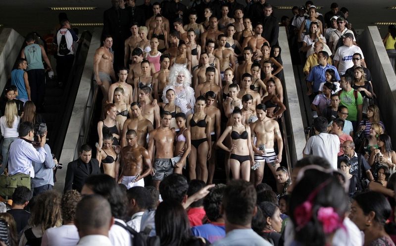 Day of the underwear, New York City, United States