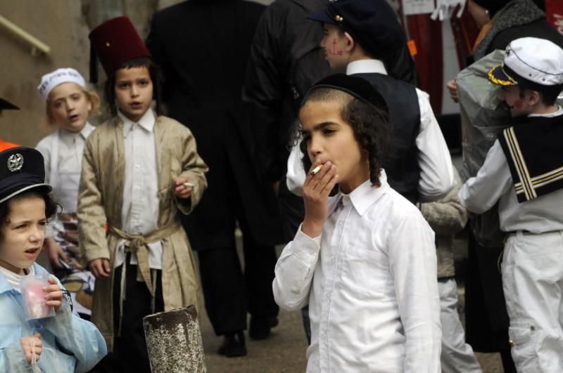 Celebrating Purim in Jerusalem, Israel