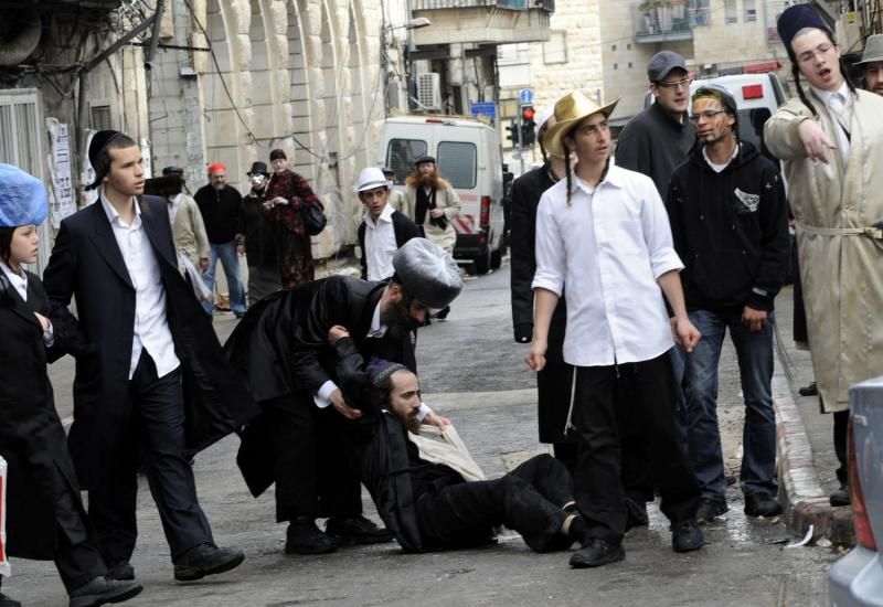 Celebrating Purim in Jerusalem, Israel