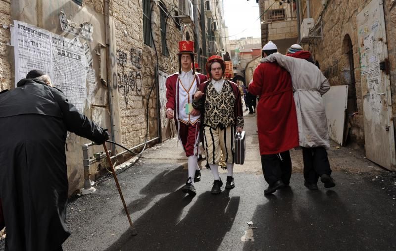 Celebrating Purim in Jerusalem, Israel