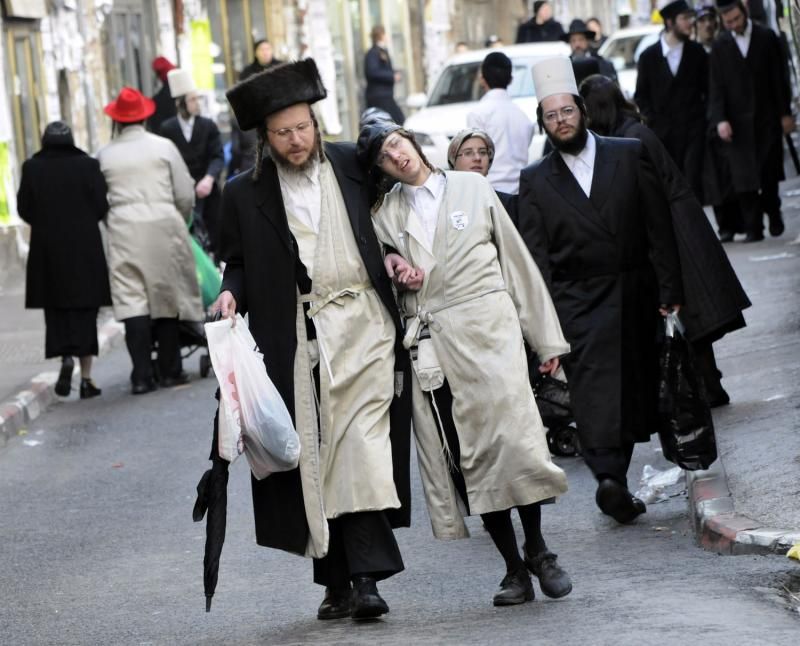 Celebrating Purim in Jerusalem, Israel