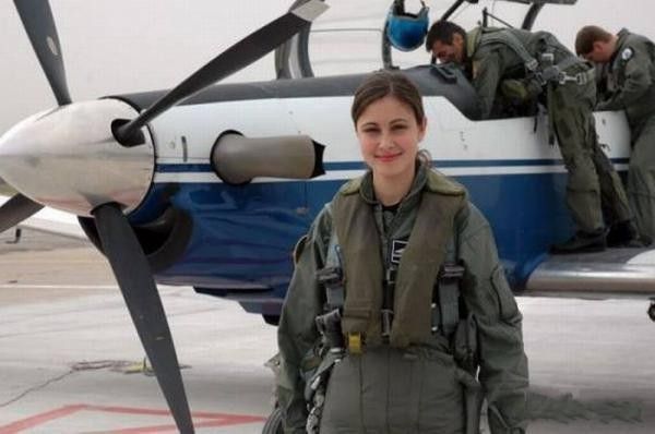 girl in a military