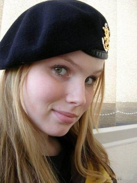girl in a military