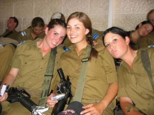 girl in a military