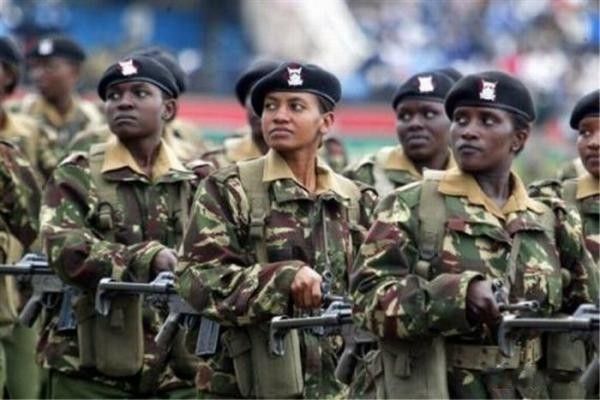 girl in a military