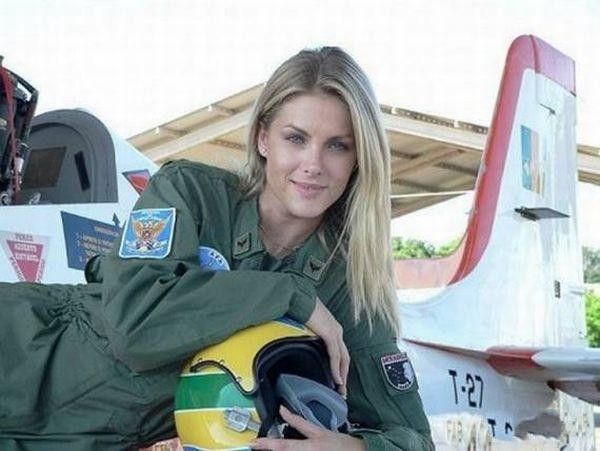 girl in a military