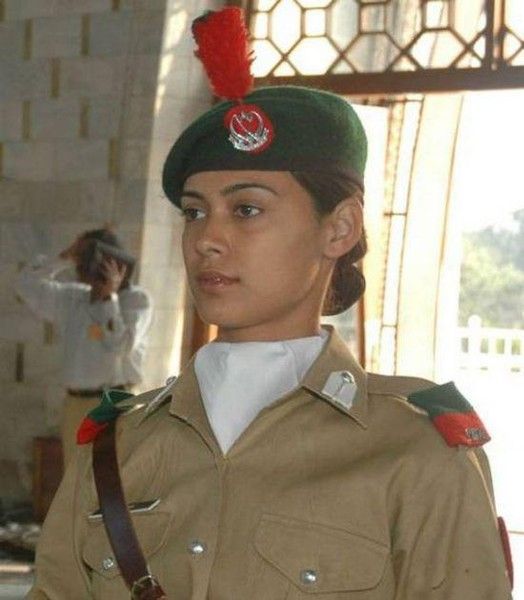 girl in a military