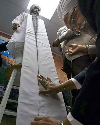 Bhai Sarwan Singh, longest beard in the world