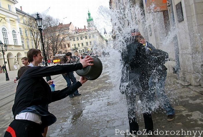 Easter Wet Monday in Europe