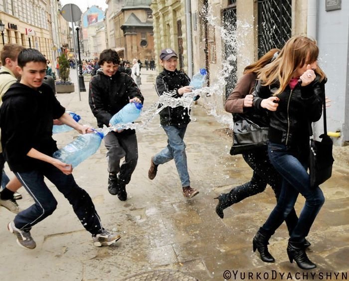 Easter Wet Monday in Europe