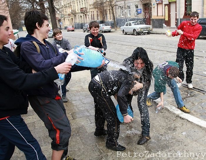 Easter Wet Monday in Europe