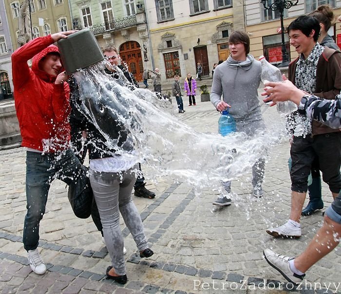 Easter Wet Monday in Europe