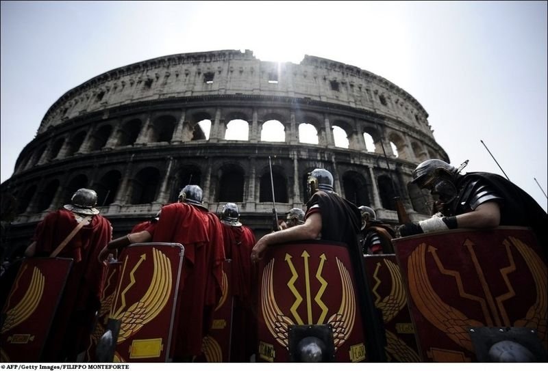 Ancient rome parade, Rome, Italy