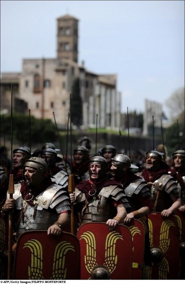 Ancient rome parade, Rome, Italy