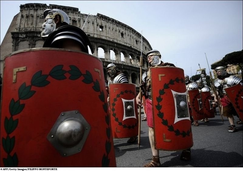 Ancient rome parade, Rome, Italy