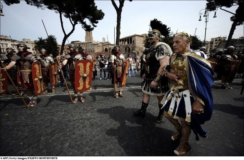 Ancient rome parade, Rome, Italy