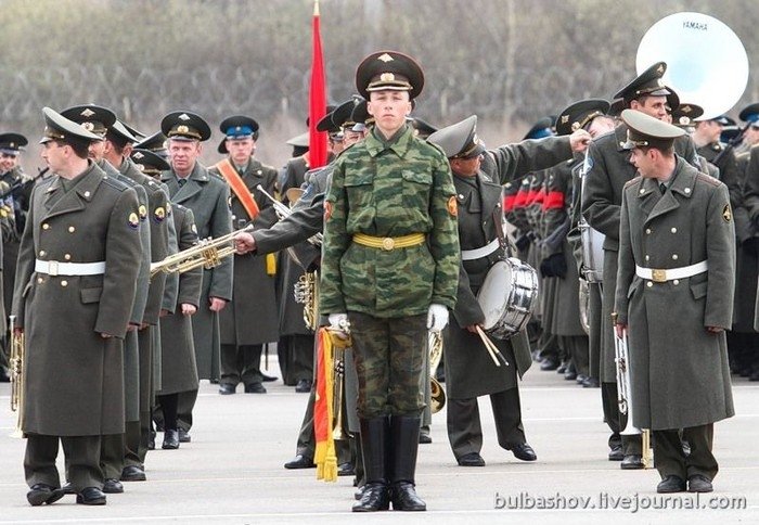 Rehearsal of victory parade at Alabino shooting range