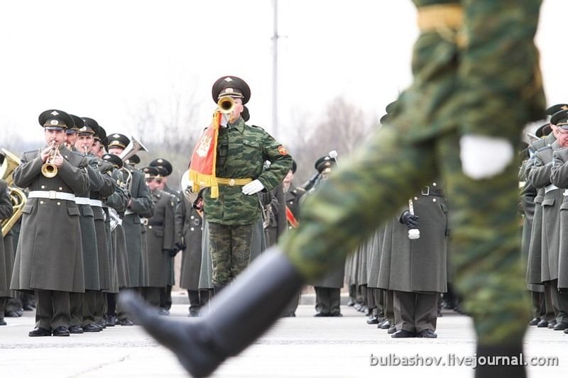 Rehearsal of victory parade at Alabino shooting range