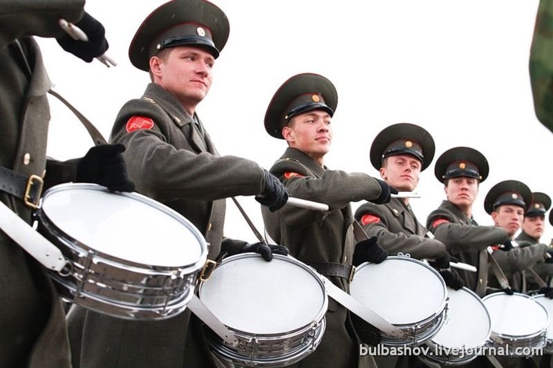 Rehearsal of victory parade at Alabino shooting range