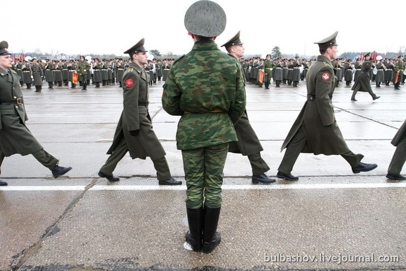 Rehearsal of victory parade at Alabino shooting range