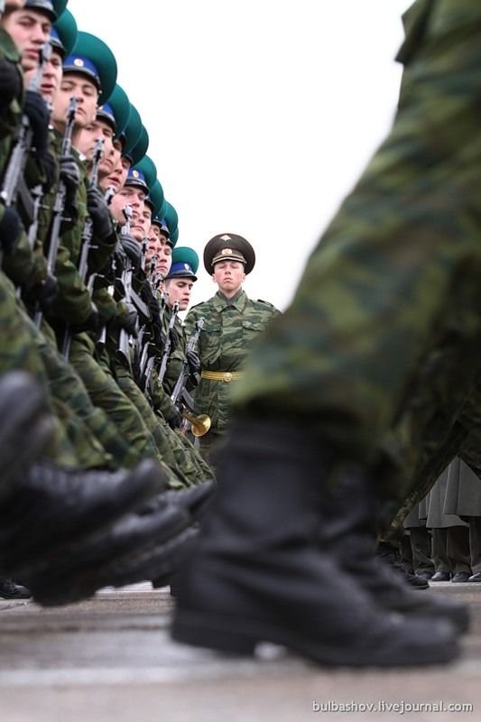 Rehearsal of victory parade at Alabino shooting range