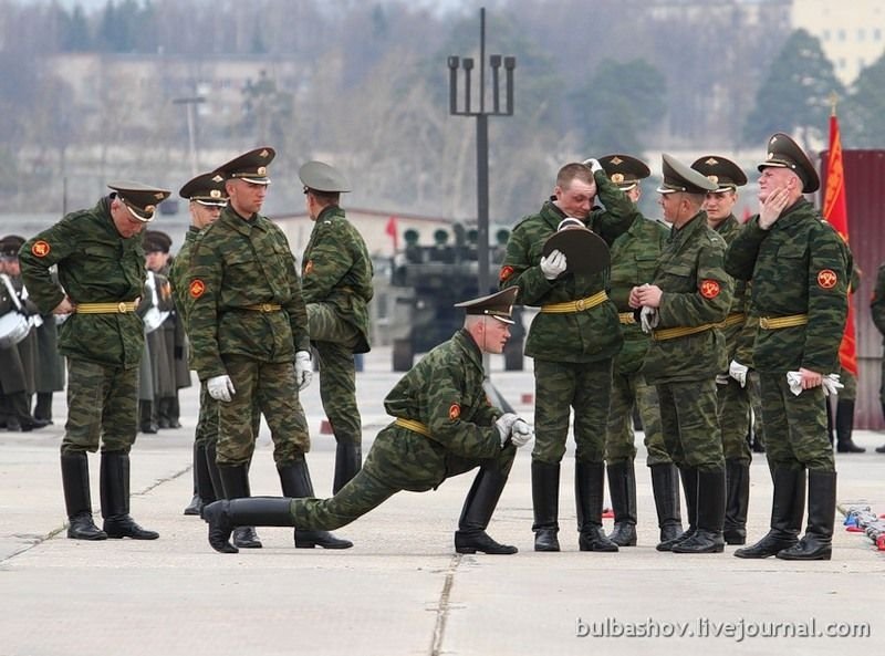 Rehearsal of victory parade at Alabino shooting range