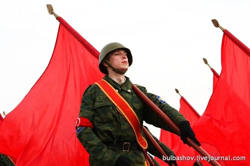 Rehearsal of victory parade at Alabino shooting range