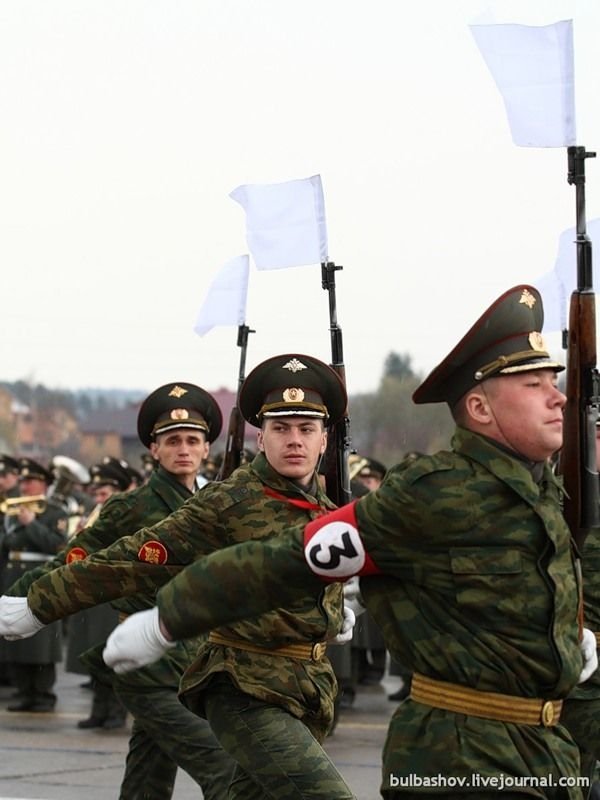 Rehearsal of victory parade at Alabino shooting range