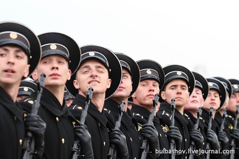 Rehearsal of victory parade at Alabino shooting range