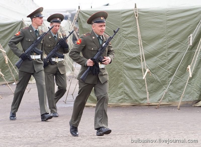 Rehearsal of victory parade at Alabino shooting range