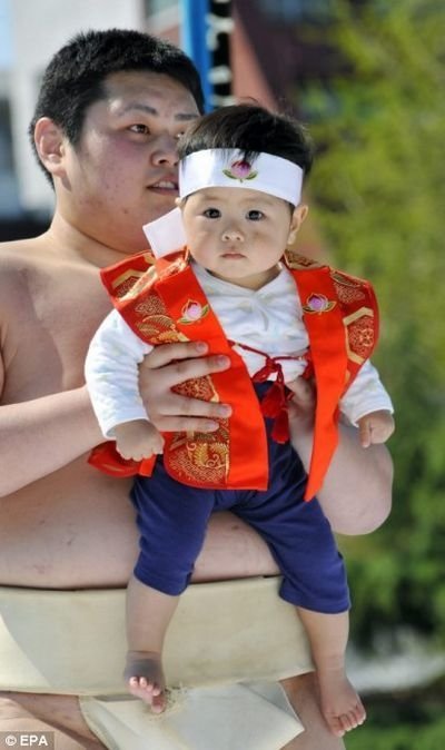 Annual Naki Sumo (Crying Sumo) contest