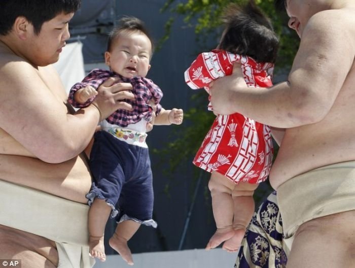 Annual Naki Sumo (Crying Sumo) contest