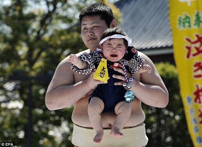 Annual Naki Sumo (Crying Sumo) contest