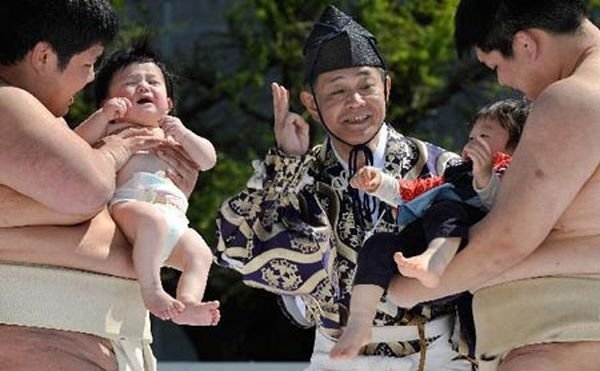 Annual Naki Sumo (Crying Sumo) contest