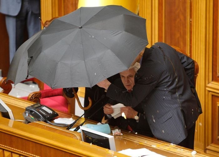 fight in the parliament of Ukraine