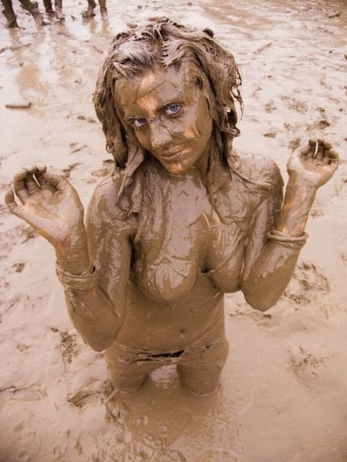 dirty girls in mud