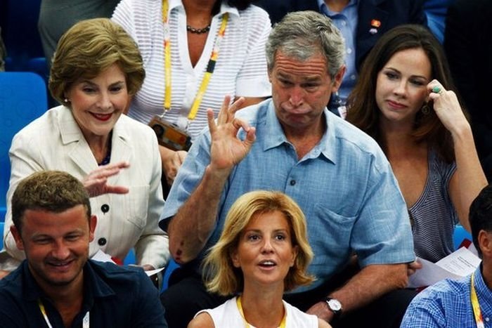 Funny photo of George Bush