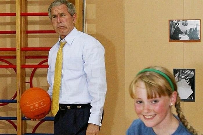 Funny photo of George Bush