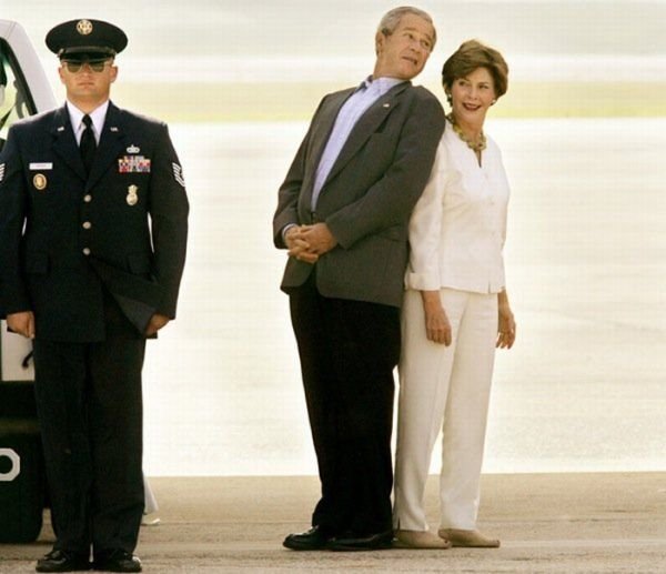 Funny photo of George Bush