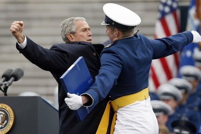 Funny photo of George Bush