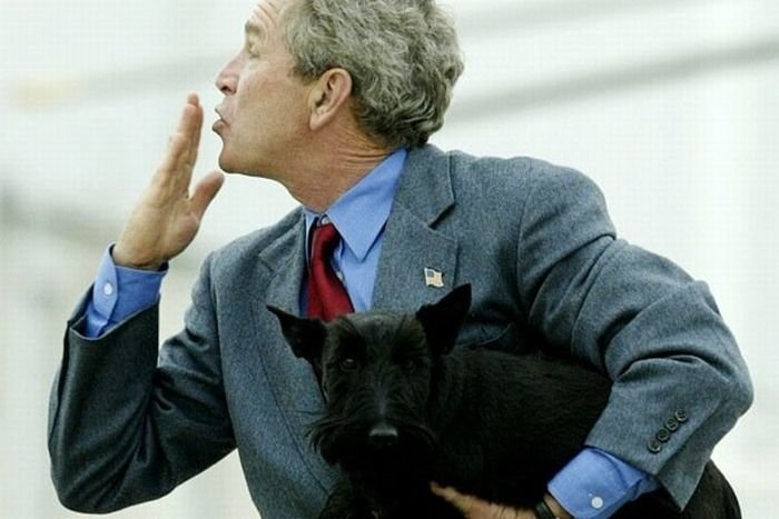 Funny photo of George Bush