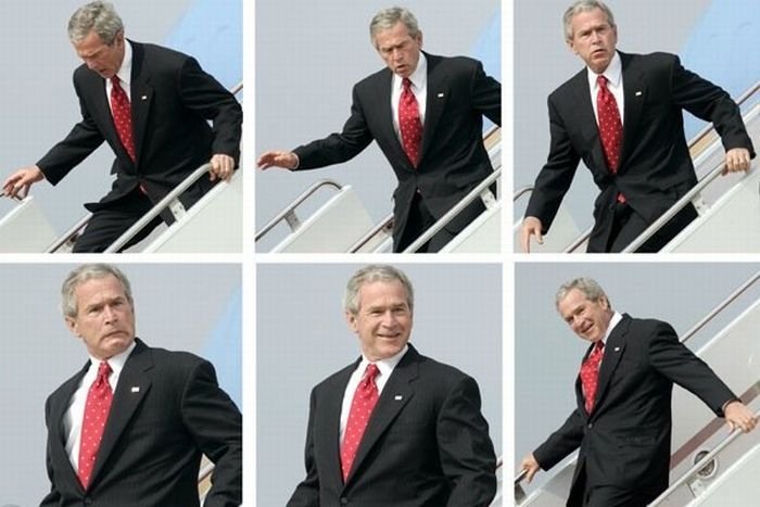 Funny photo of George Bush