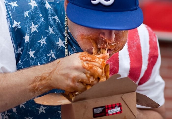 World poutine-eating championship, Toronto, Canada