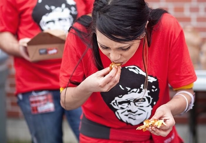 World poutine-eating championship, Toronto, Canada